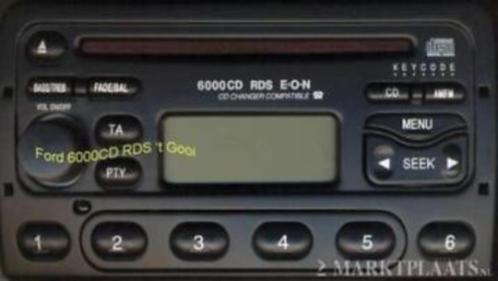 Originele radio voor Ford type 6000CD (met code)