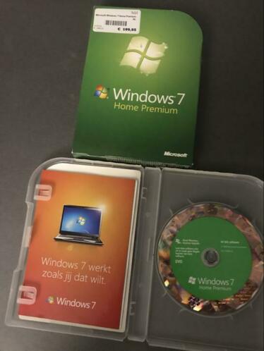 Originele Windows 7 Home DVD product code