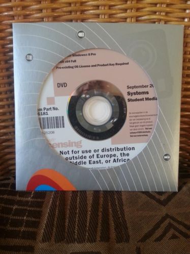 Originele Windows 8 PRO 64bit upgrade DVD
