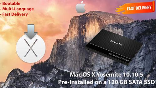 OS X Yosemite 10.10.5 VoorGenstalleerd op PNY SSD van 120GB