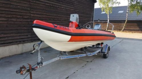 osprey 5.50m rib met mariner 75 pk en trailer