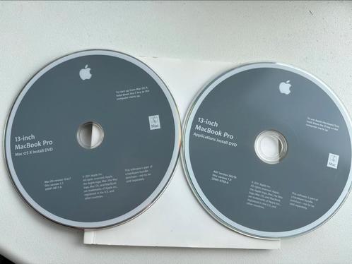 OSX install disks met boekje
