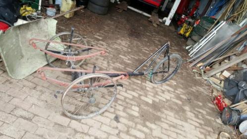 Oude bak fiets
