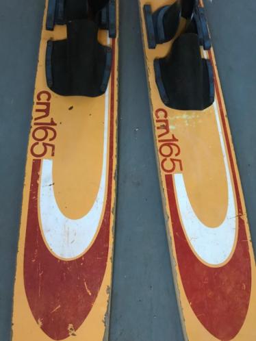 Oude houten Western Waterski039s (decoratie)