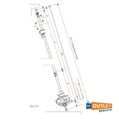 Outlet Selden RVS 204S voorstag voor Hanse 345