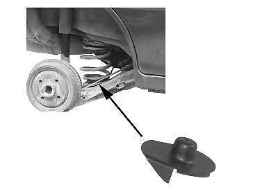 OVERSIZEDEEL Achterveerplaat onder R OPEL ASTRA F, ASTRA F E