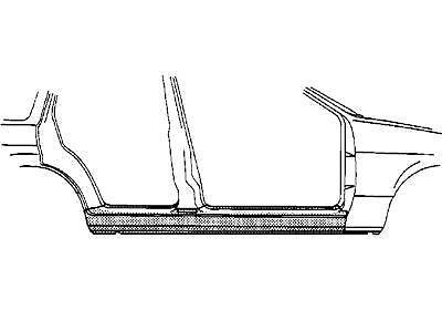 Oversizedeel Dorpel R OPEL OMEGA B Estate (21, 22, 23) 