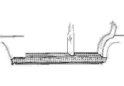 Oversizedeel Erc 1145 68-75 Dorpel 4d MERCEDES-BENZ 8, 8 