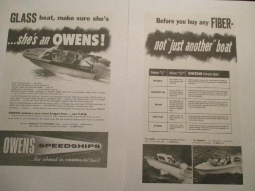 Owens Amerikaanse klassieke speedboot 1958