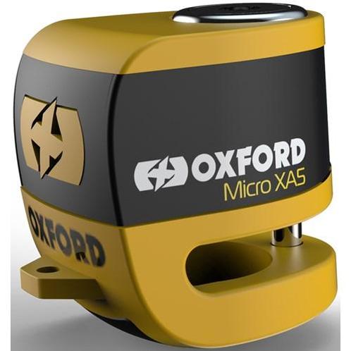 Oxford Micro Xa5 Alarm Disc Lock - Yellow amp Black