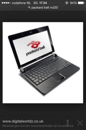 packard bell ncl20 mini laptop Inc tas 