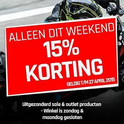 Pak dit weekend 15 korting op alle Helmen