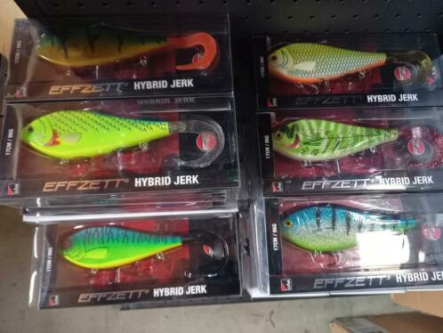 Pakket van 6x Effzett Jerkbaits...nu  39.95 inclusief verz.