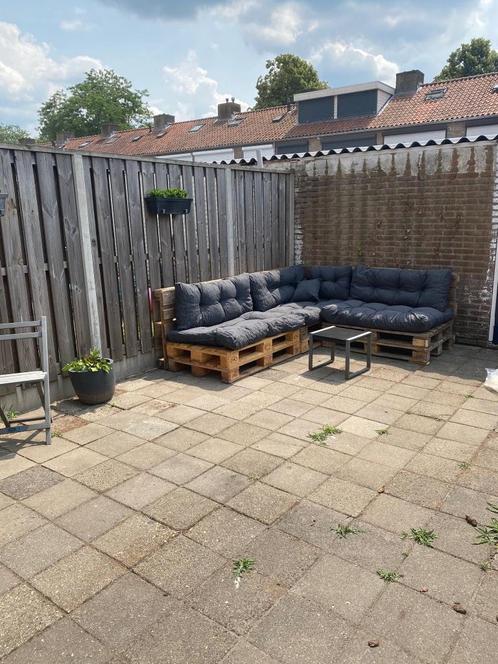 Palletbank met kussens