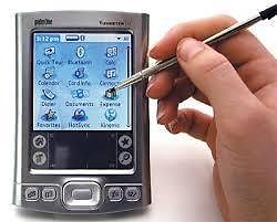 Palm Tungsten E2 met lederen hoesje en datakabel 