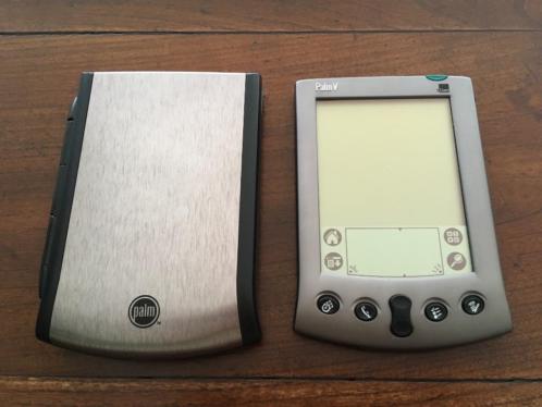 Palm V Organizer PDA met oplaaddock, hoesje en toetsenbord