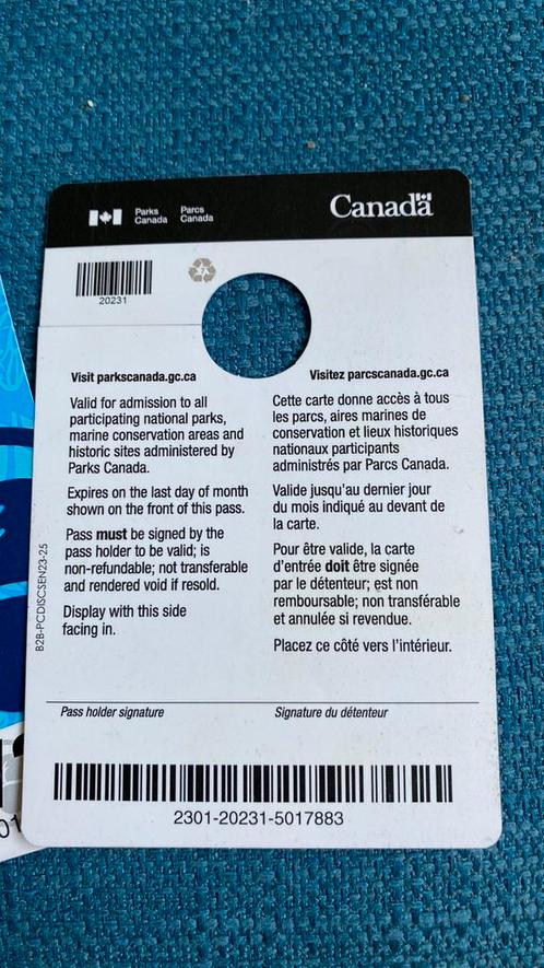 Parks Canada Discovery Pass senioren