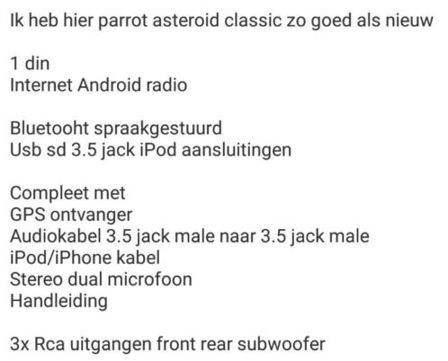 Parrot Asteroid 