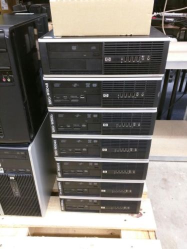 Partij 7x HP 6000SFF, C2D E8400, 250 Gb, 1024 Mb, W7,  175