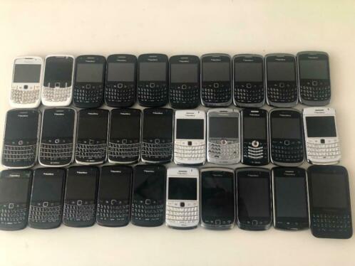 partij blackberry telefoons 30stuks