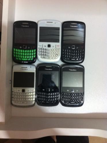 Partij blackberrys 6 stuks 