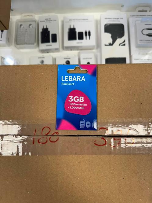 Partij Lebara prepaid 3GB300min1000sms simkaarten inruil