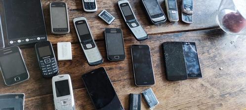 Partij oude gsm, Nokia,Samsung,LG, Apple,HP