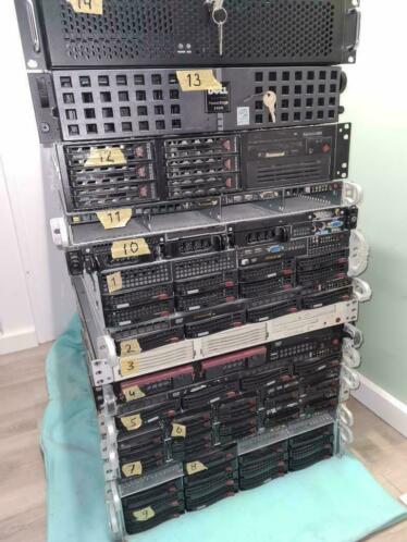 Partij servers 14x Supermicro, Dell.