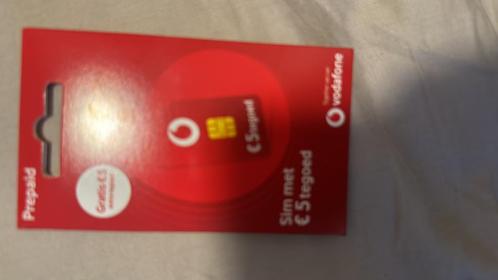 Partij simkaarten prepaid Vodafone met beltegoed