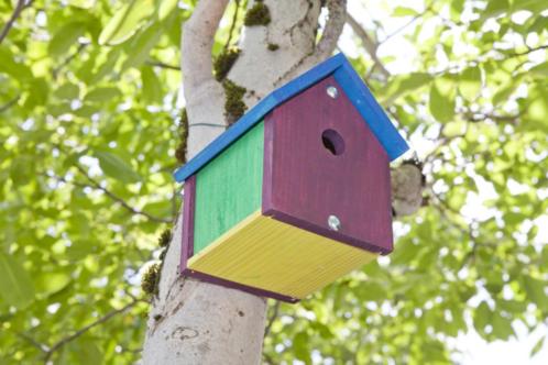 PARTIJ van 120 VOGELHUISJES