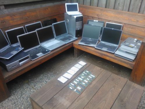 partij,hobby,onderdelen 12 laptops  2 desktops