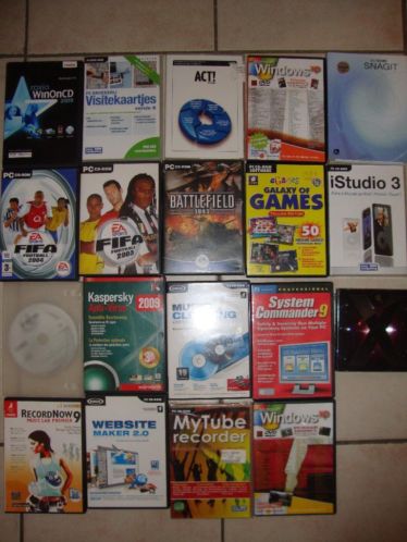Partijtje software en wat spellen.