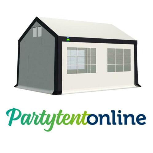 Partytent 3x4 m PE Wit-Blauw