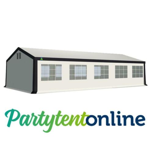 Partytent 5x10 m PE Wit-Blauw