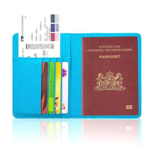 Paspoorthouder  Paspoorthoesje  Passport Wallet - Denim Bl