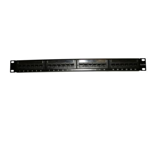 Patch Panel UTP 19034 24x RJ45 cat.5e, kabel drager