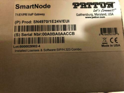 Patton SN49701E24VEUI SN4970 VOIP Gateway garantie factuur