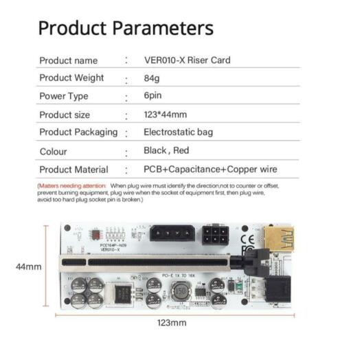 Pci riser versie 10 de allernieuwste en allersnelste