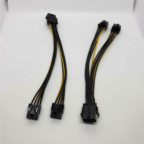 Pcie power splitter 6 naar dual 62 en 8 naar dual 62