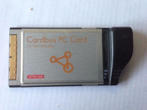 PCMIA Cardbus PC Card 101001000 Mbps van Sitecom