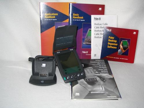 PDA 3Com Palm III (Vintage, geheel compleet)