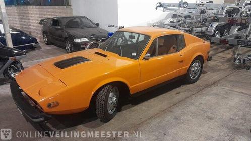 Personenauto Saab, Sonnet 3, oranje, bouwjaar 1972