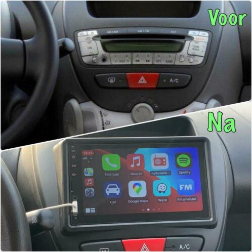 Peugeot 107 aygo Citon C1  carplay navigatie android apple