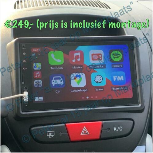 Peugeot 107 Toyota Aygo C1 Navigatie Android CarPlay Citybug