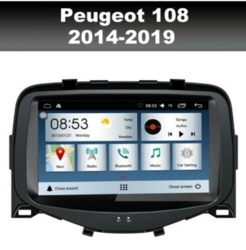 Peugeot 108 radio navigatie carkit android 8.1 wifi dab usb