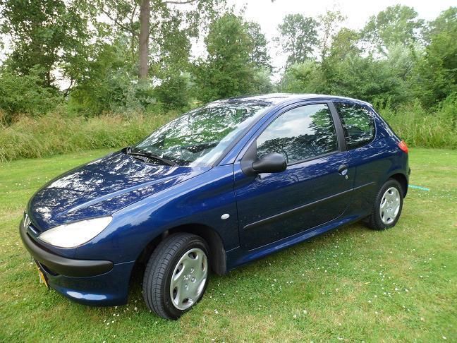 Peugeot 206 1.1 3D 2000 Blauw 74000 km. NAP STUURBEKR.