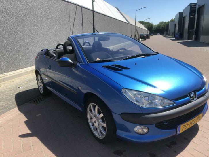 Peugeot 206 2.0 16V CC 2001 Blauw-Nieuwe APK -lage km stand