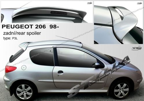 Peugeot 206 206 GTI dakspoiler achterklep spoiler 90