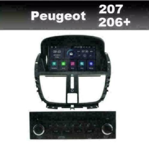 Peugeot 206 207 radio navigatie android 9.0 wifi dab 16gb
