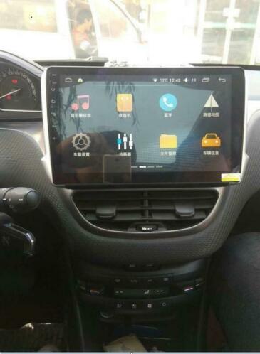 peugeot 208  2008 navigatie android usb carkit gratis dab